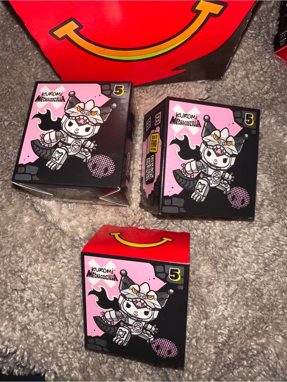 Sanrio Kuromi Mechagodzilla mcdonald’s happy meal #5 hello kitty godzilla
